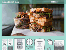 Tablet Screenshot of greenbenchcafe.com